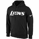 Men's Detroit Lions Nike KO Wordmark Performance Hoodie - Black,baseball caps,new era cap wholesale,wholesale hats